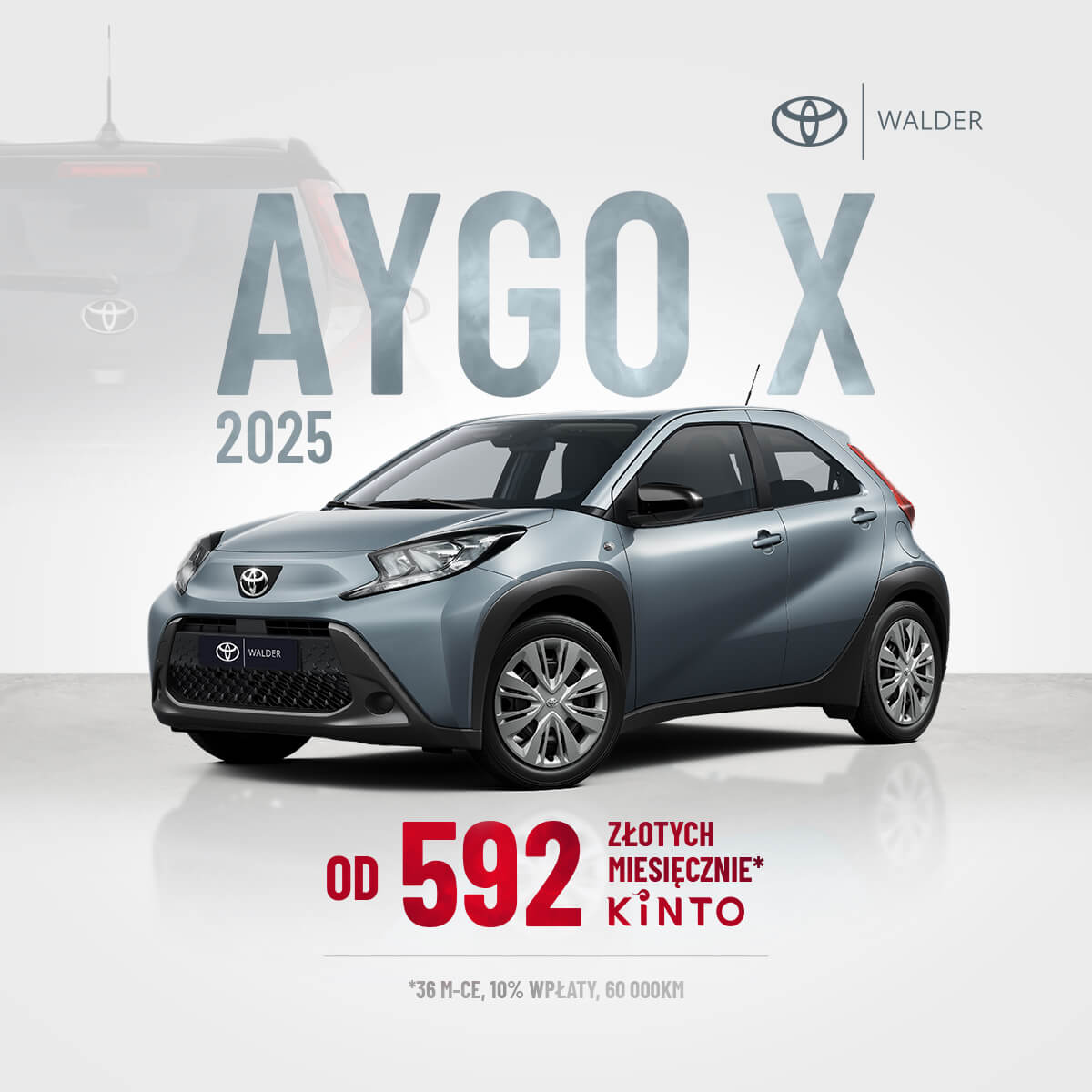 sprawdź sam toyota aygo x już od 592 zł miesięcznie w Kinto one Toyota Walder Zabrze Gliwice 