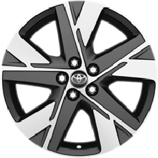 Aygo X 17" felgi aluminiowe czarne z oponami 175/65 R17