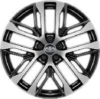 RAV4 20" felgi aluminiowe w kolorze czarnym ze srebrnym wykończeniem z oponami 235/50 R20