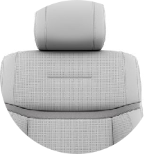RAV4 Tapicerka skórzana w kolorze szarym (skóra naturalna i syntetyczna)