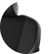 Camry - Tapicerka materiałowa w kolorze czarnym