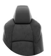 C-HR+ Tapicerka zamszowo-skórzana w kolorze czarnym (materiały syntetyczne)