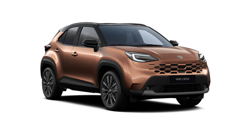 Toyota Yaris Cross 2026 w wersji Executive, lakier Precious Bronze z czarnym dachem, salon Toyota Walder Zabrze