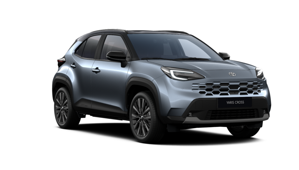 Toyota Yaris Cross 2026 w wersji GR SPORT, lakier Celestite Grey z czarnym dachem, salon Toyota Walder Zabrze