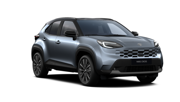 Toyota Yaris Cross 2026 w wersji GR SPORT, lakier Celestite Grey z czarnym dachem, salon Toyota Walder Zabrze