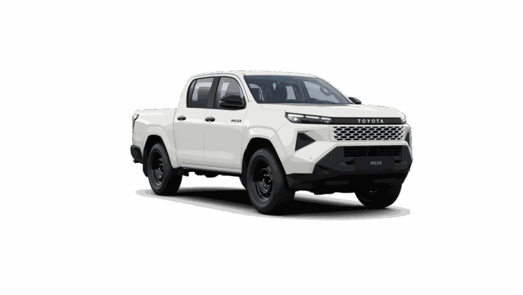 Nowa Toyota Hilux 2026 Live, diesel 48V 2.8 D-4D, pick-up 4×4 w kolorze 040 Pure White, salon Toyota Walder Zabrze