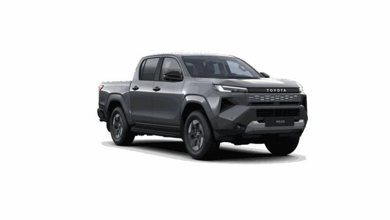 Nowa Toyota Hilux Electric 2026 Executive, elektryczny pick-up 4×4 w kolorze 1M2 Storm Grey, salon Toyota Walder Zabrze