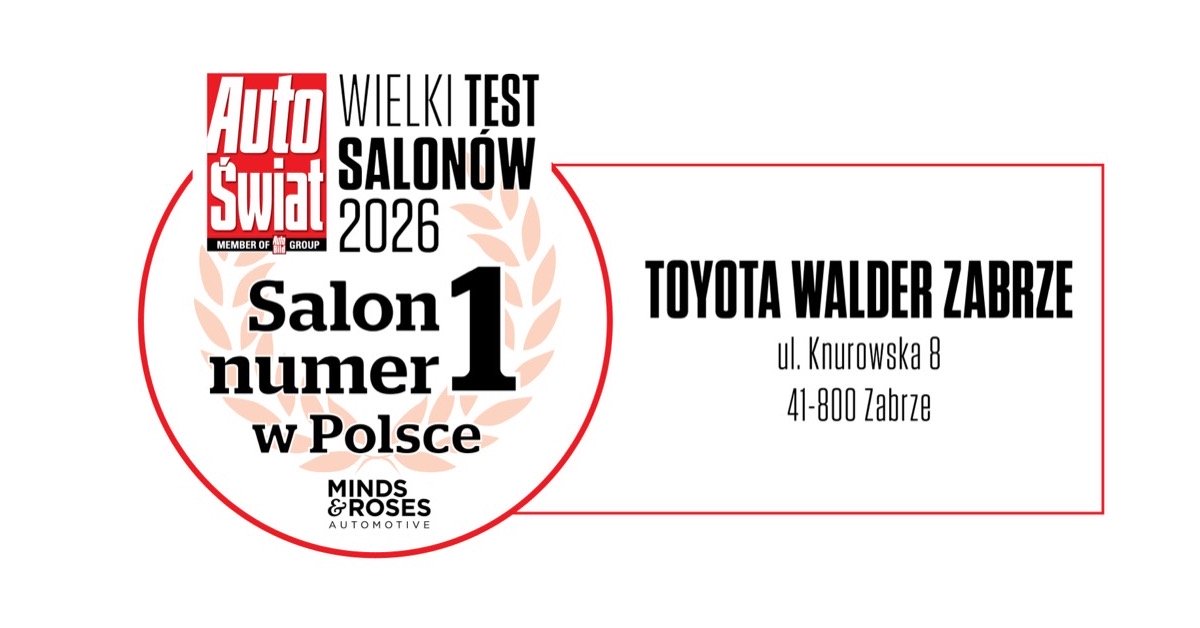 Salon numer 1 w Polsce, Toyota Walder Zabrze, Wielki Test Salonów Auto Świat 2026